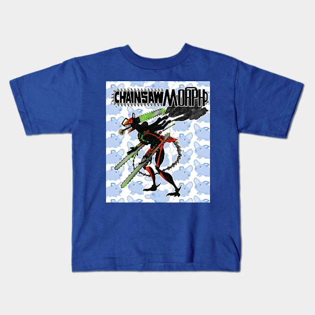 Chainsawmorph Kids T-Shirt by Lotus Ink Mage